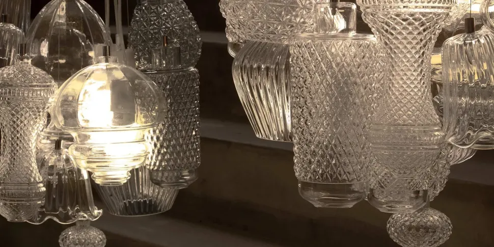 Lampada a sospensione Ceraunavolta sospensione 22 elementi Karman a prezzo Outlet