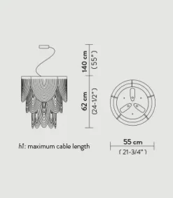 Lampada a sospensione Ceremony suspension small  Slamp a prezzo scontato