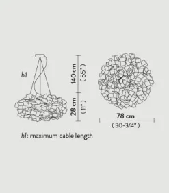Lampada a sospensione Clizia suspension mama non mama large Slamp a prezzo scontato