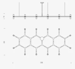 Lampada a sospensione Crown plana major Nemo in Offerta Outlet