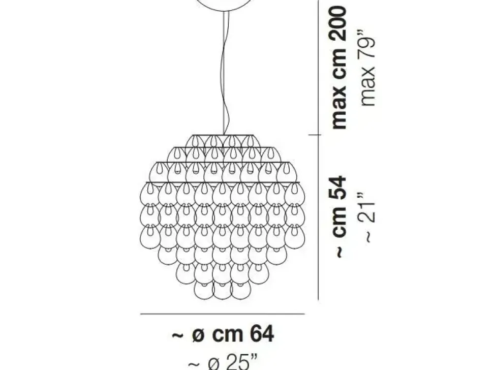 Lampada a sospensione Giogali sp60 Vistosi a prezzo Outlet
