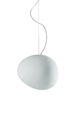Lampada a sospensione Gregg media bianca Foscarini a prezzo Outlet
