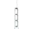 Lampada a sospensione in cristallo Noctambule suspension 3 low cylinder and cone Flos in Offerta Outlet