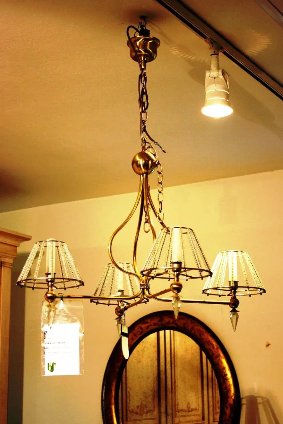 Lampada a sospensione in vetro Art 124440 Banci a prezzo Outlet