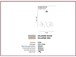 Lampada a sospensione stile Design Lap Ondaluce in offerta outlet