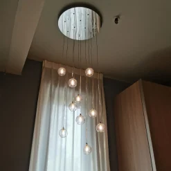 Lampada a sospensione Tonin casa Ming Trasparente con forte sconto