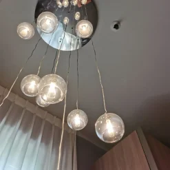 Lampada a sospensione Tonin casa Ming Trasparente con forte sconto