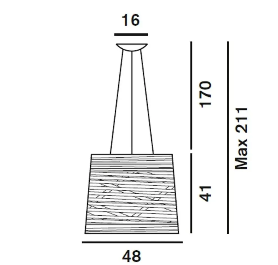 Lampada a sospensione Tress grande led Foscarini a prezzo Outlet