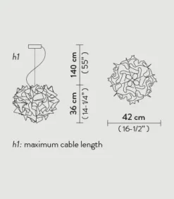 Lampada a sospensione Veli suspension  Slamp a prezzo scontato