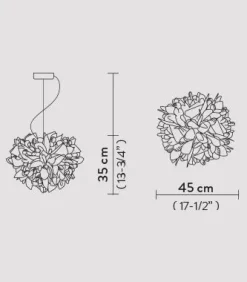 Lampada a sospensione Veli suspension foliage  Slamp in Offerta Outlet