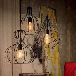 Lampada Artigianale Tris lampade a sospensione ampolla di ideal lux a PREZZI OUTLET