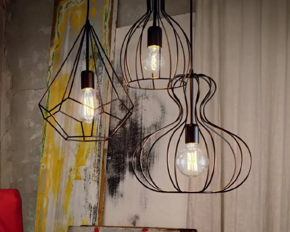 Lampada Artigianale Tris lampade a sospensione ampolla di ideal lux a PREZZI OUTLET