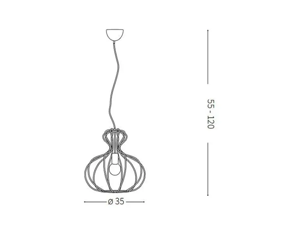 Lampada Artigianale Tris lampade a sospensione ampolla di ideal lux a PREZZI OUTLET