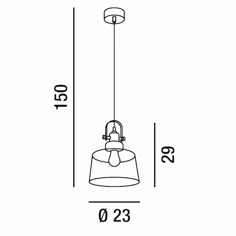 Lampada Collezione esclusiva 6840 fu perenz sospensione vintage a PREZZI OUTLET