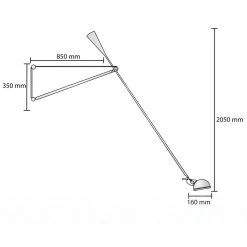 Lampada da parete 265 Flos a prezzo scontato