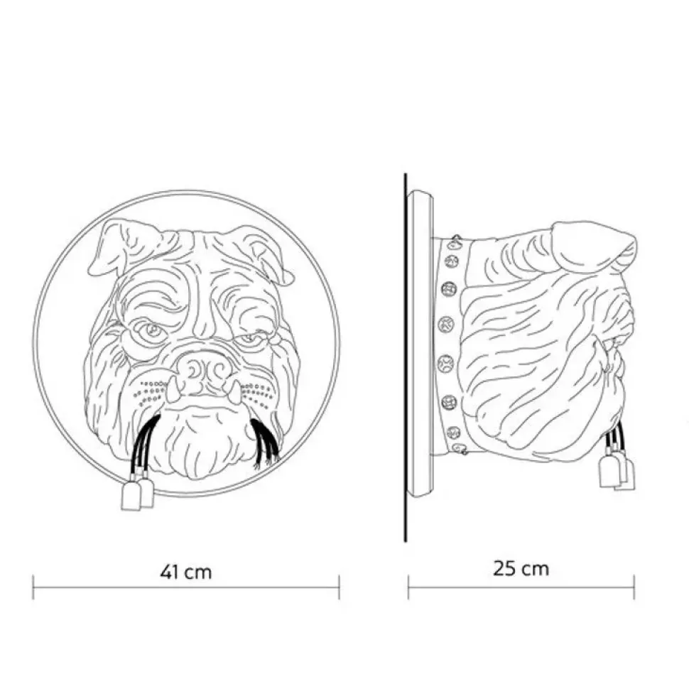 Lampada da parete Amsterdam wall lamp Karman in Offerta Outlet