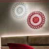 Lampada da parete stile Design Donna carmela red e white Artigianale in saldo
