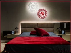 Lampada da parete stile Design Donna carmela red e white Artigianale in saldo