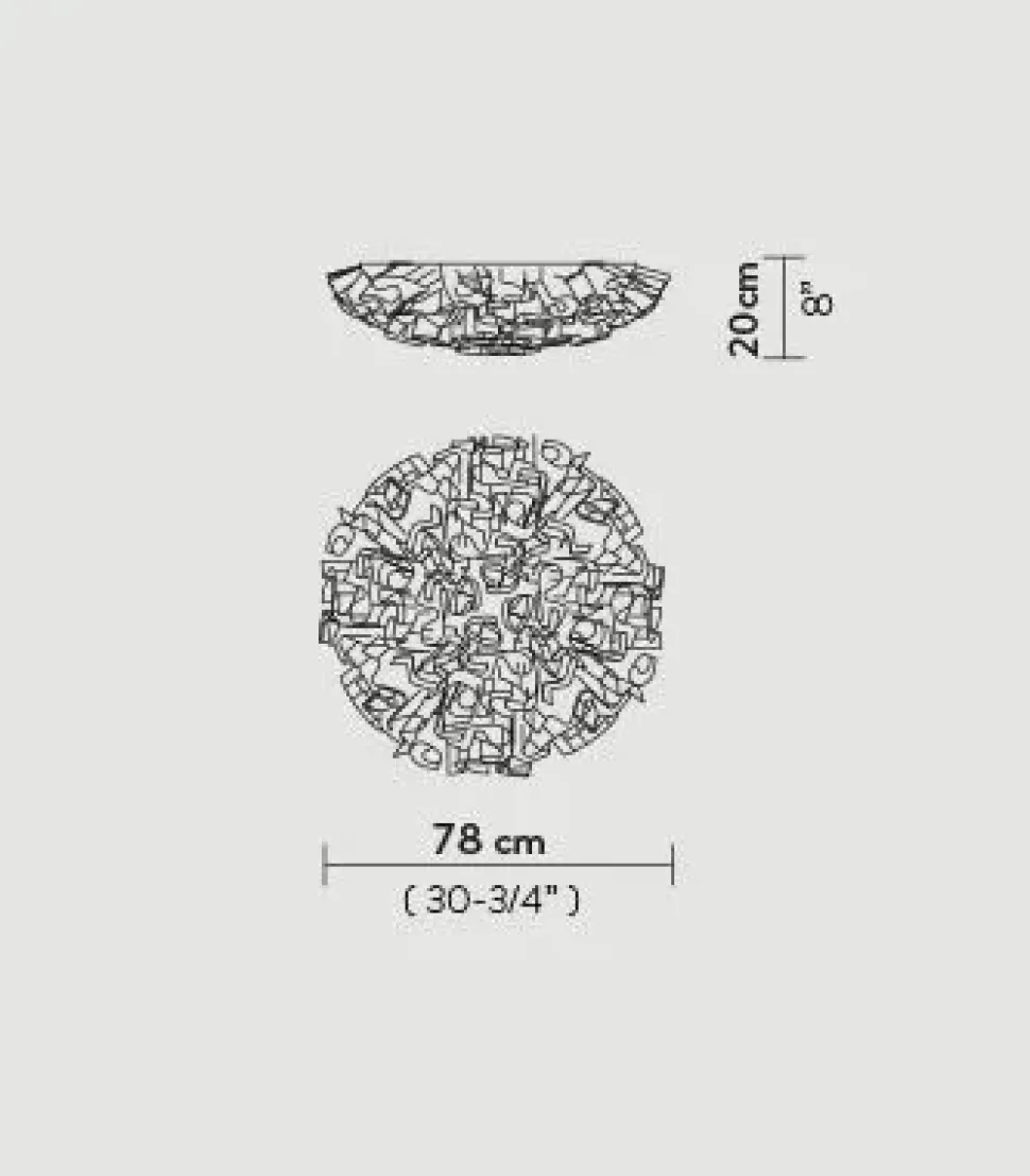 Lampada da parete Veli ceiling/wall large Slamp con uno sconto esclusivo