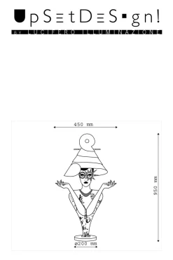 Lampada da tavolo Artigianale Gioia stile Design in offerta