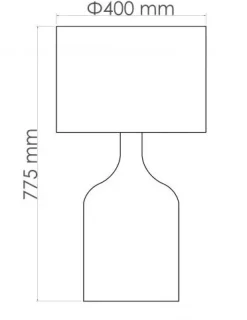 Lampada da tavolo Artigianale Alesia Ambra a prezzi outlet