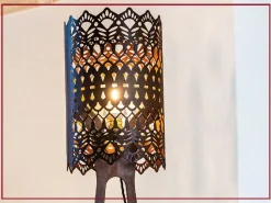 Lampada da tavolo Design Nonna Concettina, artigianale, outlet. Offerta imperdibile!