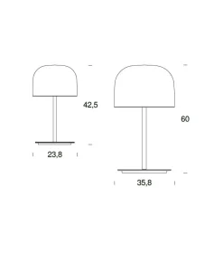 Lampada da tavolo Equatore Fontana Arte a prezzo Outlet.