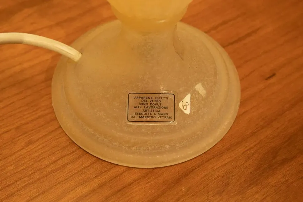 Lampada da tavolo N. 2 lampade di murano interno luce Artigianale con uno sconto esclusivo