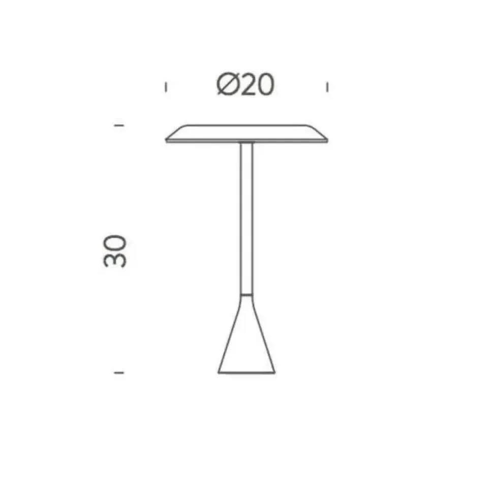Lampada da tavolo Panama mini led battery Nemo a prezzo Outlet