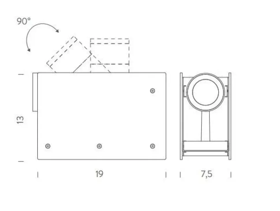 Lampada da tavolo Plint battery mini Nemo a prezzo scontato
