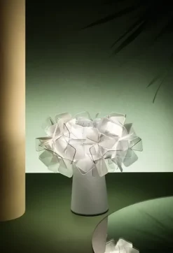 Lampada da tavolo Slamp Clizia battery Bianco con forte sconto