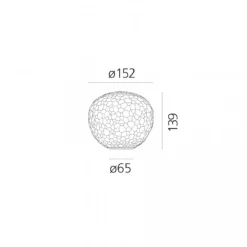 Lampada da tavolo stile Moderno Meteorite 15 artemide Collezione esclusiva in offerta outlet