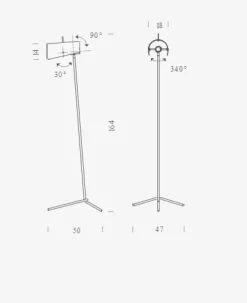 Lampada da terra Claritas Nemo a prezzo scontato