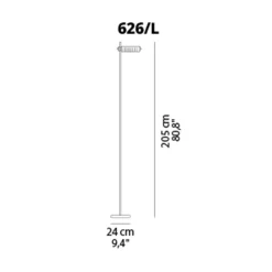 Lampada da terra Colombo 626/l O-luce a prezzo Outlet