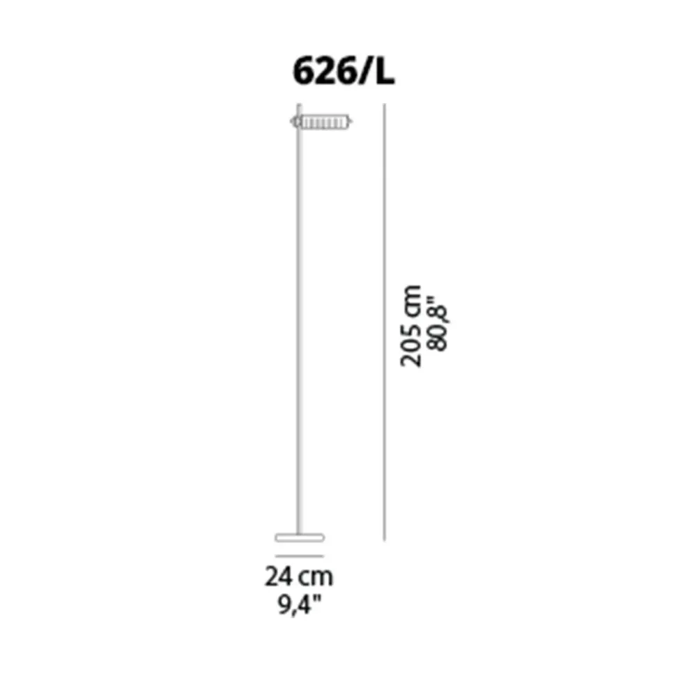 Lampada da terra Colombo 626/l O-luce a prezzo Outlet