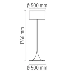 Lampada da terra Flos Spun Light Floor a prezzo Outlet. Massimo stile, massimo risparmio.
