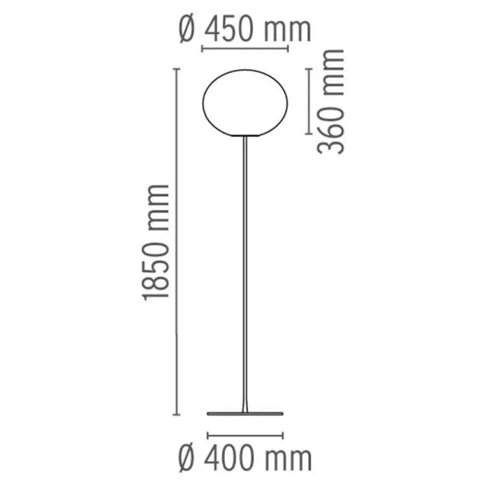 Lampada da terra Glo-ball f3 Flos a prezzo Outlet