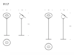 Lampada da terra in metallo Miss Tonin casa a prezzo scontato