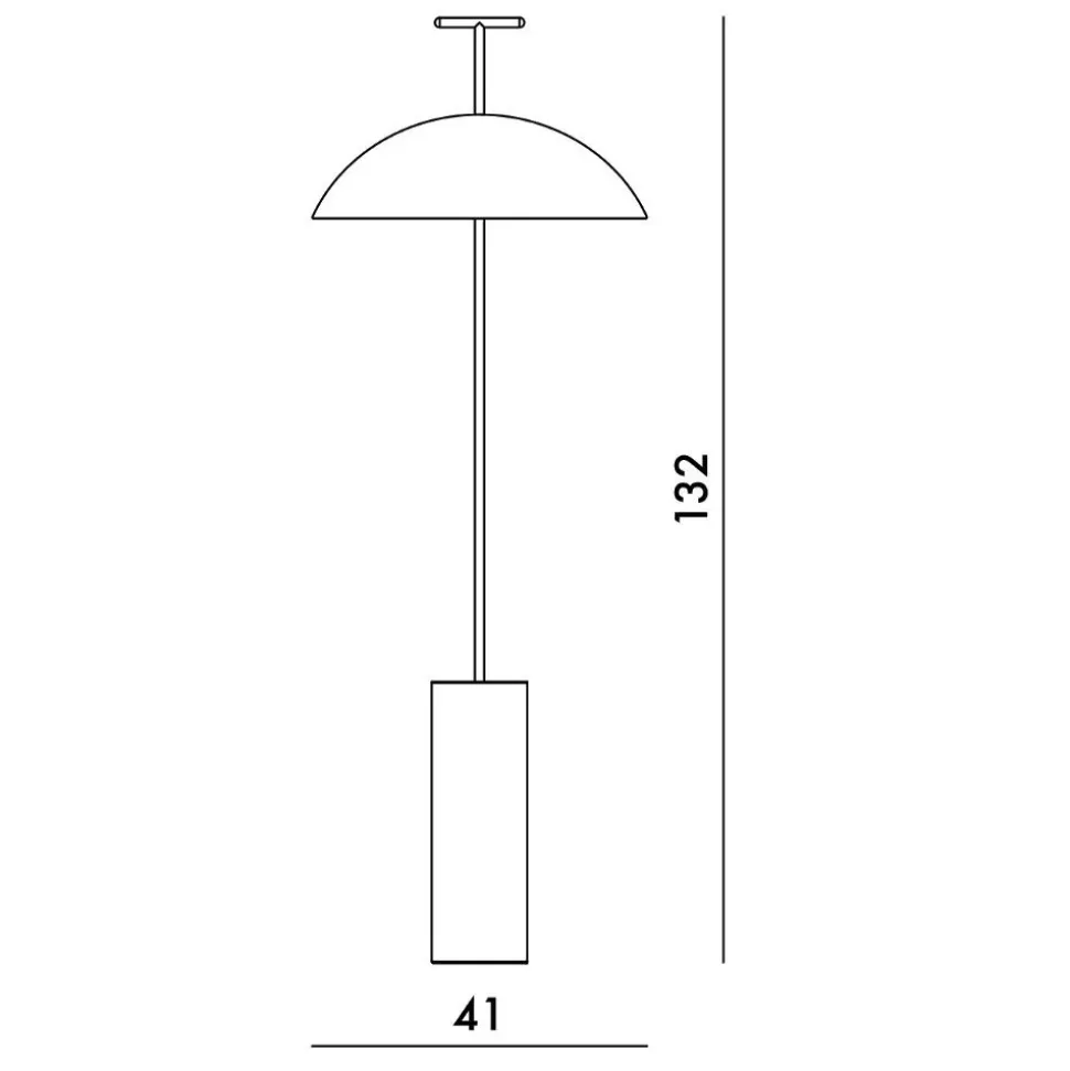 Lampada da terra Kartell Geen-a Nero a prezzi convenienti
