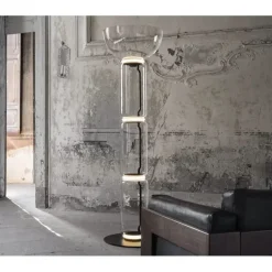 Lampada da terra Noctambule floor 3 high cylinders & bowl Flos a prezzo Outlet