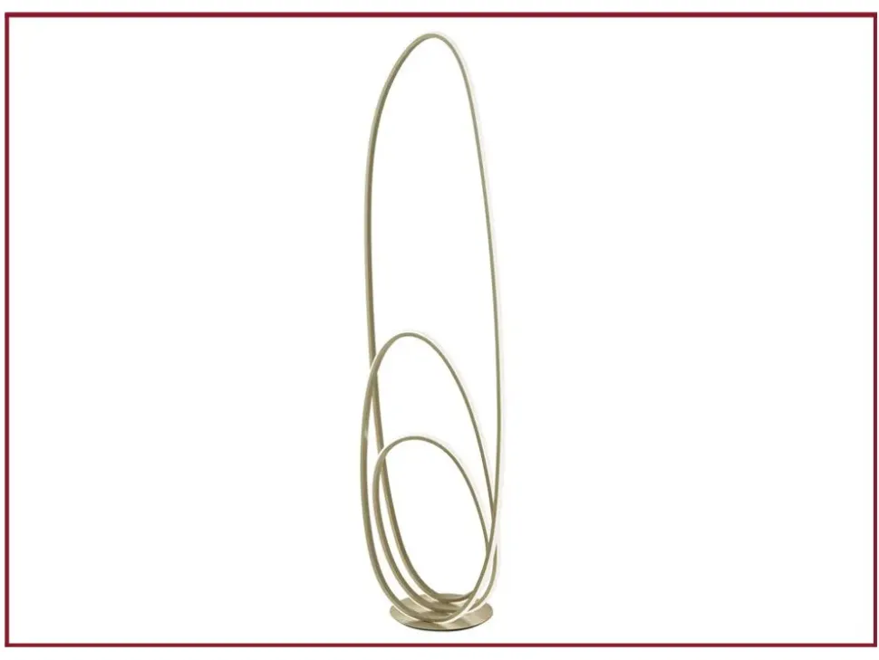 Lampada da terra Ondaluce Golden stile Design con forte sconto