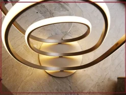 Lampada da terra Ondaluce Golden stile Design con forte sconto