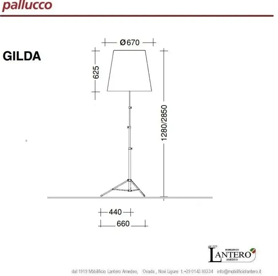 Lampada da terra Pallucco Gilda pallucco stile Moderno a prezzi convenienti