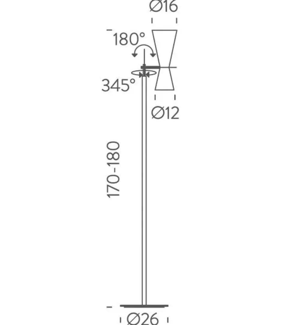 Lampada da terra Parliament terra Nemo a prezzo Outlet