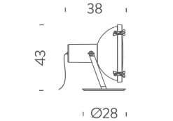 Lampada da terra Projecteur 365 floor  Nemo a prezzo Outlet