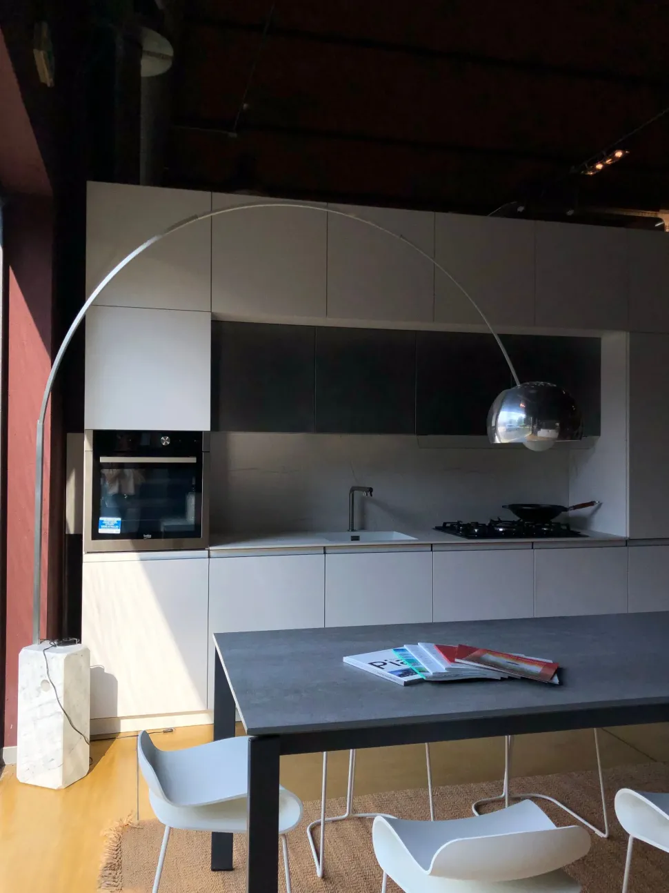 Lampada da terra stile Design Arco castiglioni (replica) Sigerico a prezzi outlet