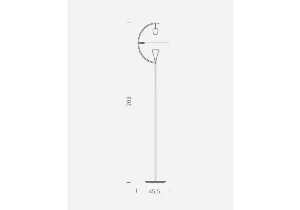 Lampada da terra stile Design Newton floor Nemo con forte sconto