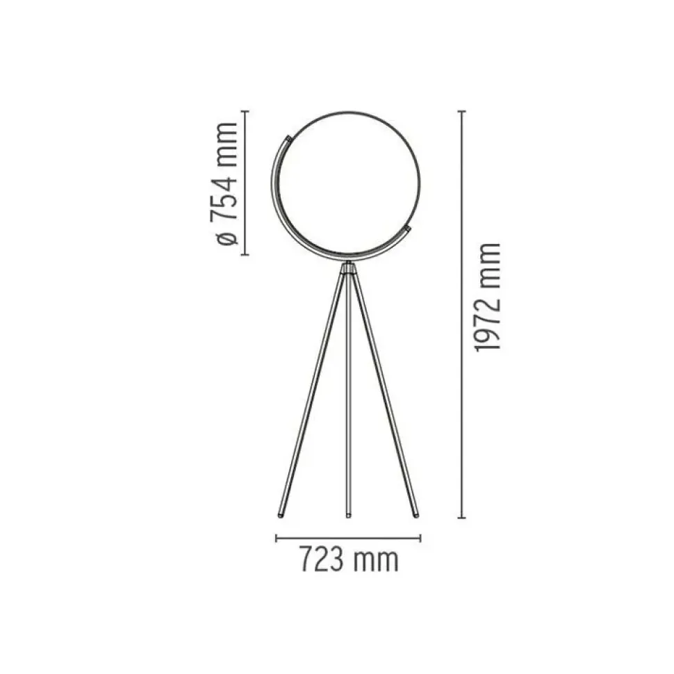 Lampada da terra Superloon Flos in Offerta Outlet
