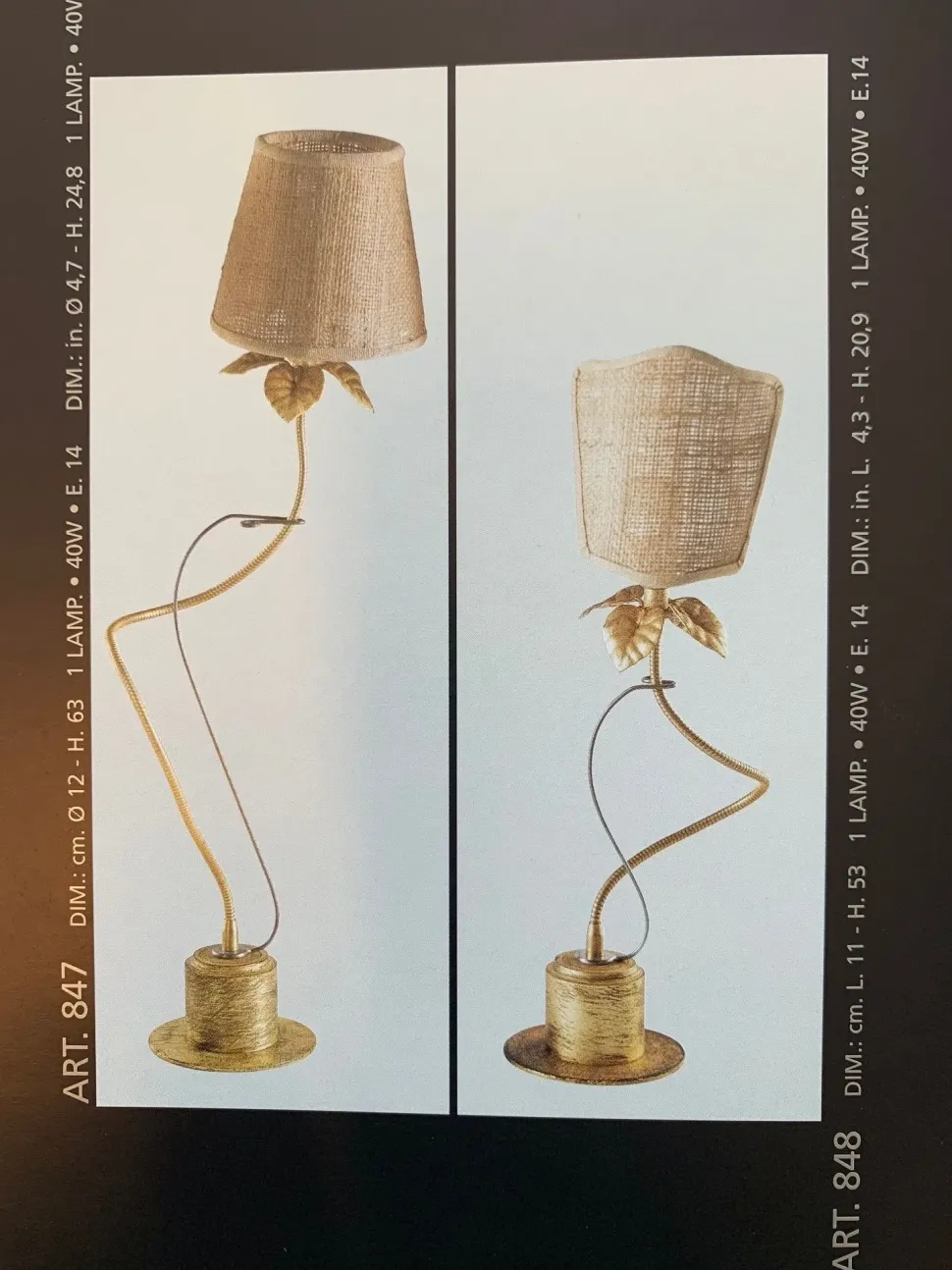 Lampada Design Art.848 Baga, illuminazione a prezzi vantaggiosi!