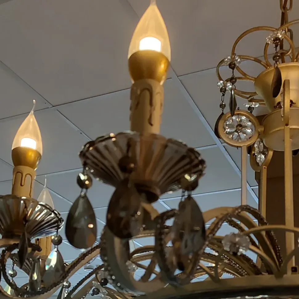 Lampada Dialma brown Lampadaio classico a 15 luci a PREZZI OUTLET